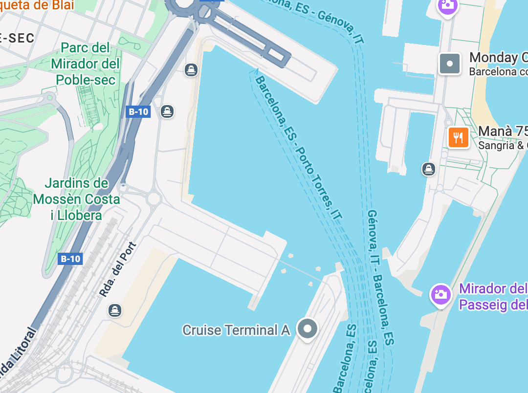 Map showing location of Phil's Place